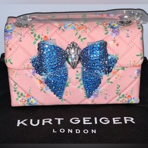 KURT GEIGER LONDON Kensington Medium Embellished Bow Crossbody